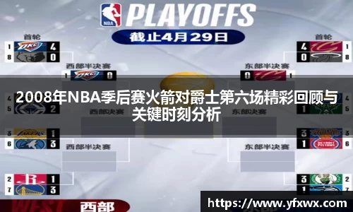 2008年NBA季后赛火箭对爵士第六场精彩回顾与关键时刻分析
